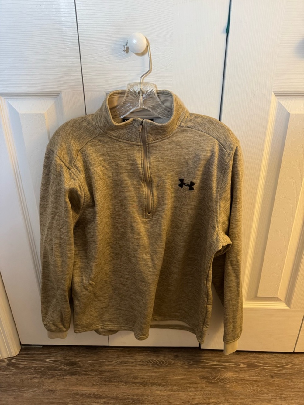 Under Armour Olive Heather Quarter-Zip Pullover